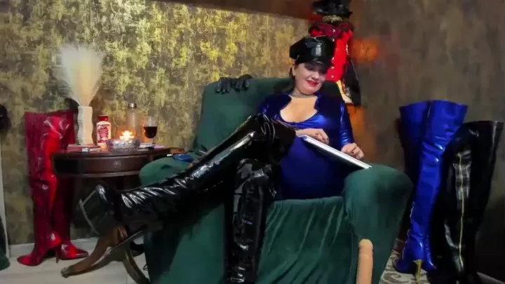 Shiny Boots Phone Time Cristinann