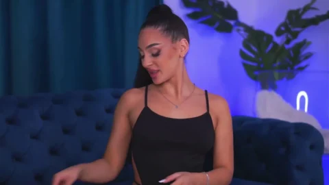 Petite Brunette Glasses Thigh High Boots Webcam